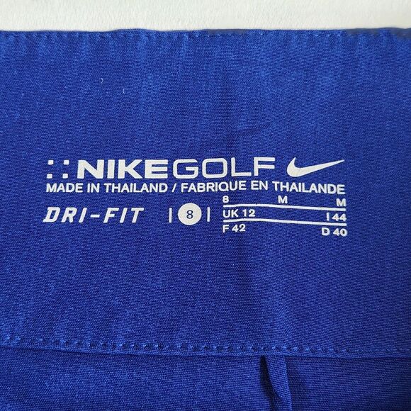 Nike Golf Skirt Womens 8 Royal Blue Athletic Wrap Dri Fit Belt Loops Athletic - Picture 4 of 8